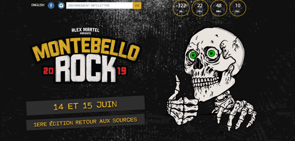 Montebello Rockfest 2019のポスター